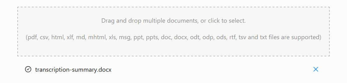 Upload Documents