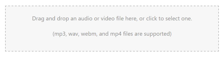 Upload and Transcribe Audio/Video file