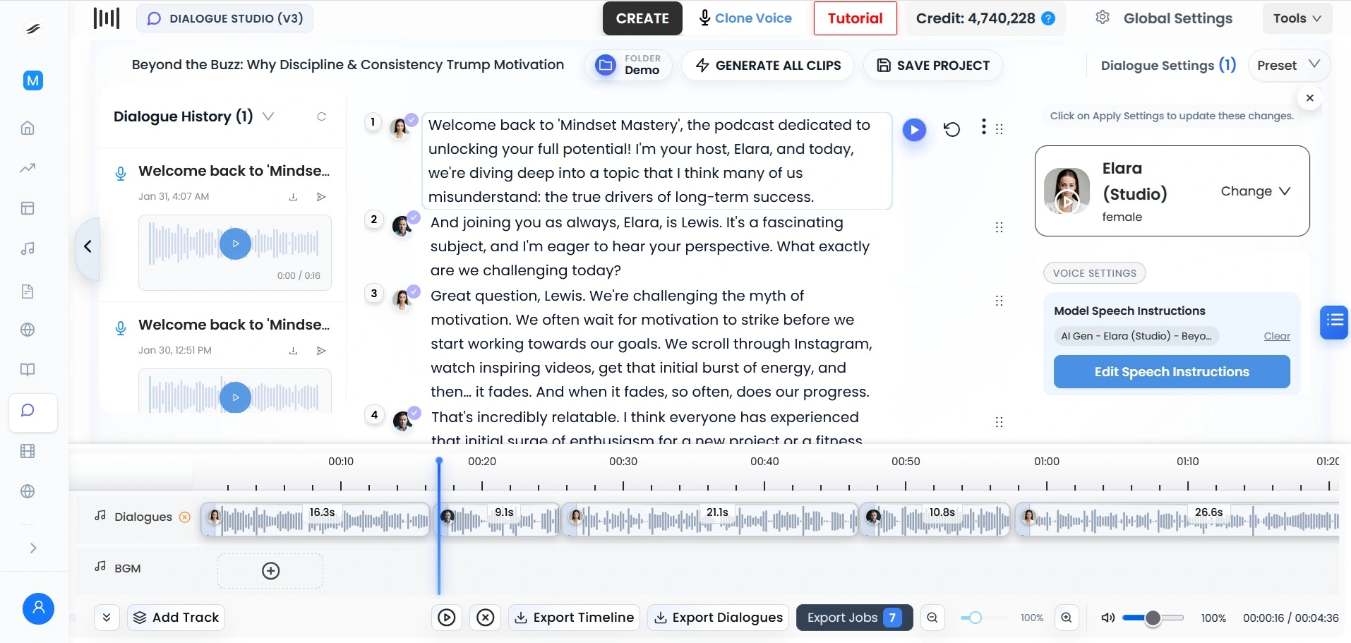 Unmixr Dialogue Studio
